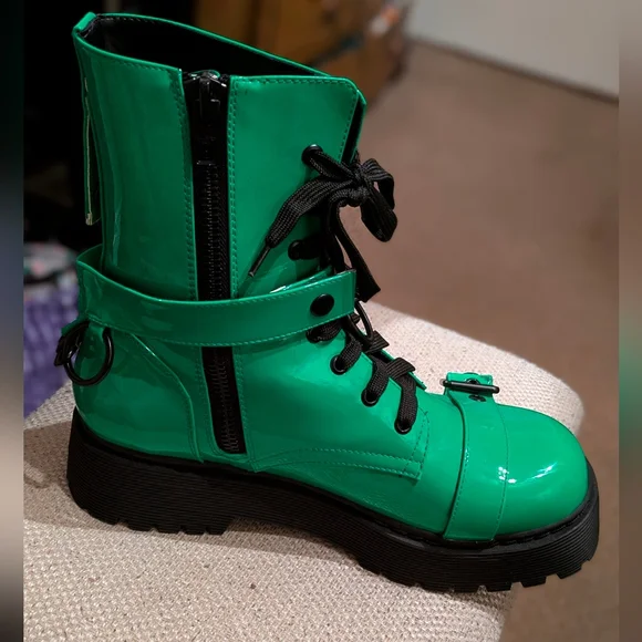 Current Mood Atomic Slime Combat Boots size 11 - Picture 10 of 14